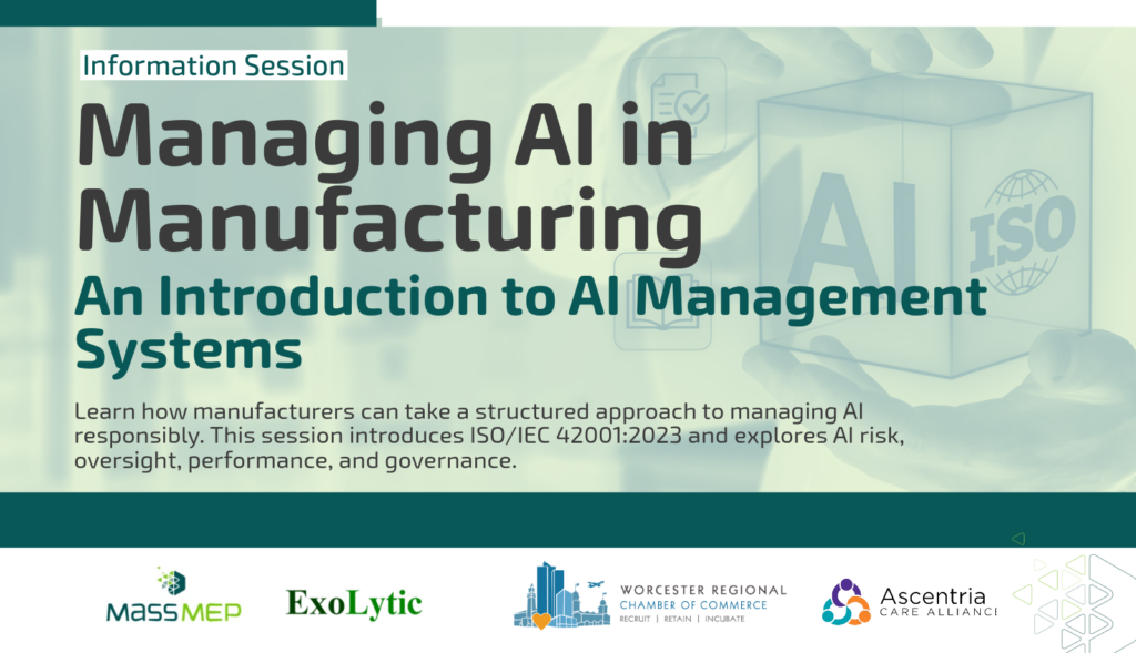 Managing AI in Manufacturing graphic